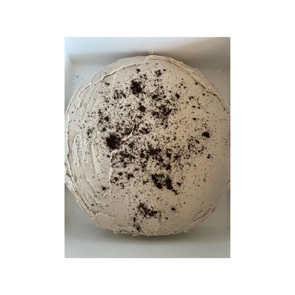 Vegan Vanilla Cookies & Cream Cake – Nut-Free & 3-Tier